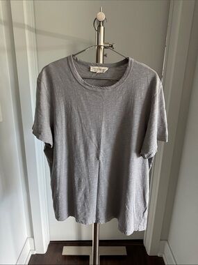Current/Elliott Light Gray Crewneck Tee